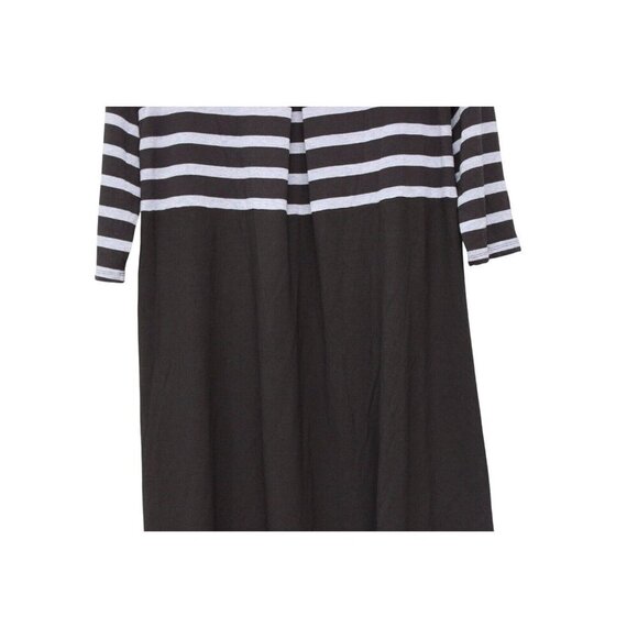 J Jill Wearever Collection Dress Medium Shift Striped Knit 3/4 Sleeve Stretch - Picture 9 of 13
